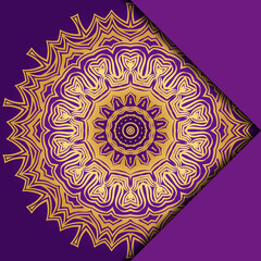 Mandala background for book cover, invitation. Vector illustration