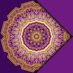 Mandala background for book cover, invitation. Vector illustration