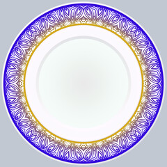 Round Ornament. Vector Illustration. For Modern Interiors Design, Wallpaper.