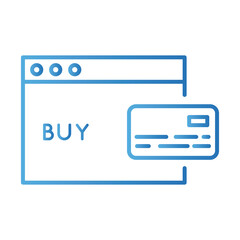 Obraz premium template with credit card payment online gradient style