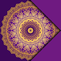 Mandala background for book cover, invitation. Vector illustration