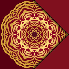 Mandala background. Vector illustration. For book cover