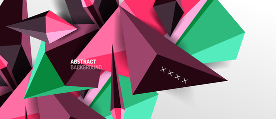Trendy simple triangle abstract background, dynamic motion concept. Vector Illustration For Wallpaper, Banner, Background, Card, Book Illustration, landing page