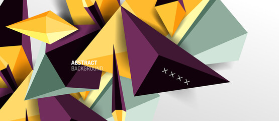 Trendy simple triangle abstract background, dynamic motion concept. Vector Illustration For Wallpaper, Banner, Background, Card, Book Illustration, landing page