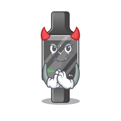 Smart watch clothed as devil cartoon character design on Halloween night