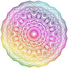 Vector Background With Mandala. Decorative Elements. Arabic, Indian, Ottoman Motifs.