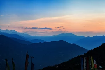 Photo sur Plexiglas Kangchenjunga Kangchenjunga close up view from Pelling in Sikkim, India. Kangchenjunga is the third highest mountain in the world.