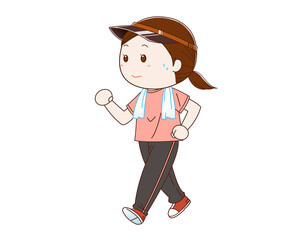 ウォーキング　女性　筋トレ