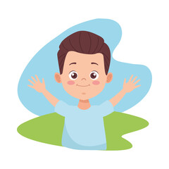 cute little boy avatar character