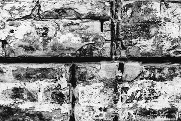 Abstract old white brick wall textured background