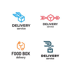 Vector Delivery Logo Design Set