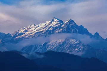 Acrylic prints Kangchenjunga Kangchenjunga close up view from Pelling in Sikkim, India.