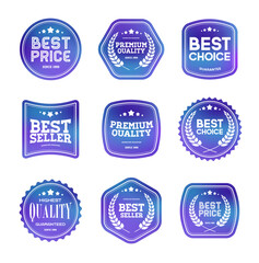 vintage commerce tags, old style labels set, retro banners collection. 