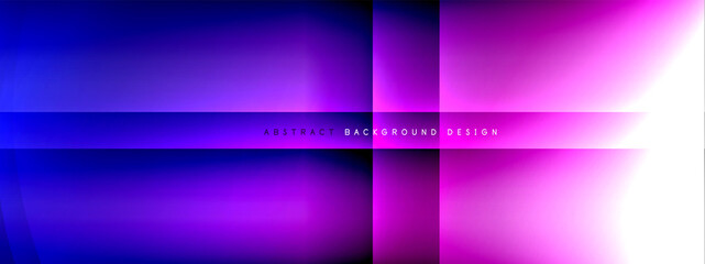 Vector abstract background - circle and cross on fluid gradient with shadows and light effects. Techno or business shiny design templates for text