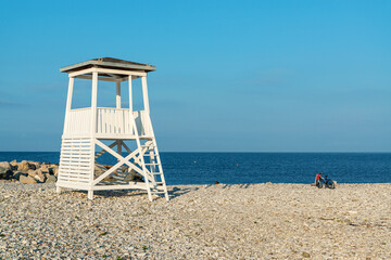 lifeguard tower on the beach