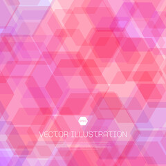 Obraz premium vector geometric background with hexagons