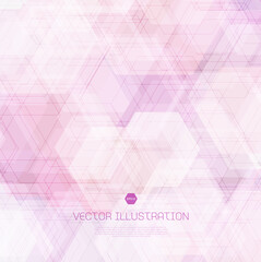 vector geometric background with hexagons