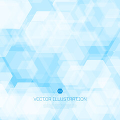 vector geometric background with hexagons