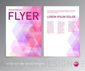 vector leaflet flyer design, leaflet, book, booklet, brochure cover, banner, promotion, page layout template, with geometric background