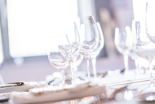 wonderfully laid festive table with decorative elements