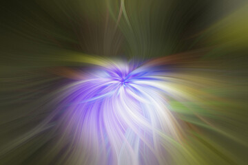 Colorful and artistic twirl in abstract shapes