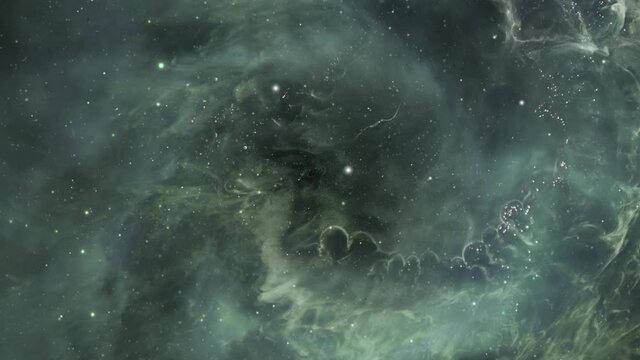 Nebula hole closing motion, for background video
