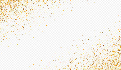 Gold Circle Effect Transparent Background. Paper 