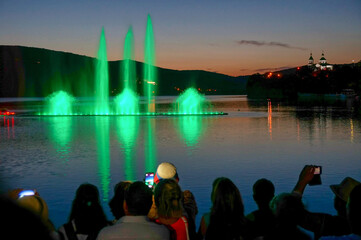 Krasnodar region. Abrau-Durso. Fountain show