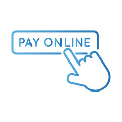 pay online button gradient style icon