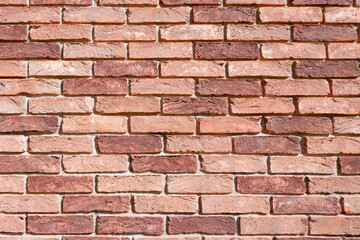 Fototapeta premium Brick wall texture background. Red brick facade