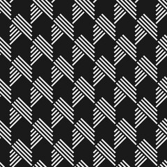 Seamless abstract striped patterns with elements of herringbone