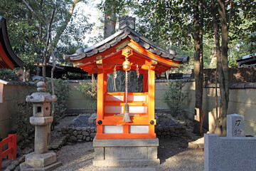 The Yasaka Shrine in Gion, Kyoto, Kansai, Japan.