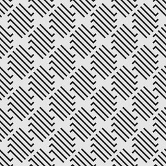 Seamless abstract geometric patterns with elements of stripes