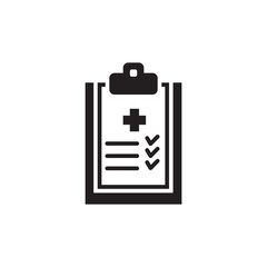 medical report icon vector symbol template