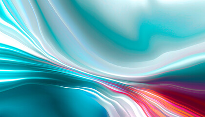 Abstract modern background with smooth neon liquid lines. Light lines, bright accent background. Acrylic fluid abstract.