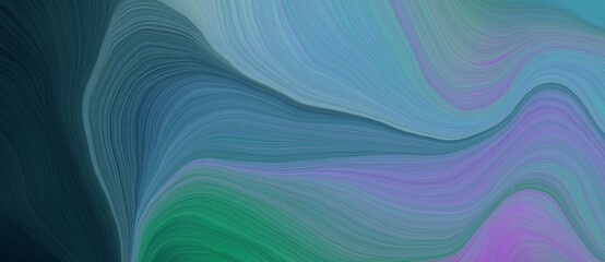 background graphic design with contemporary waves design with blue chill, cadet blue and very dark blue color