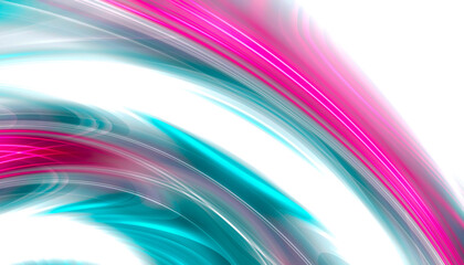 Abstract modern background with smooth neon liquid lines. Light lines, bright accent background. Acrylic fluid abstract.