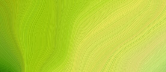 background graphic element with smooth swirl waves background illustration with yellow green, olive drab and dark green color