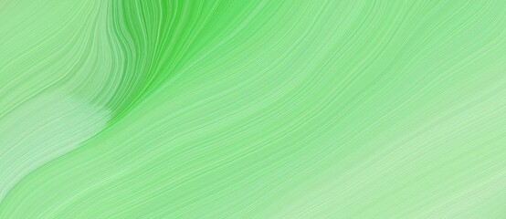 background graphic design with smooth swirl waves background illustration with light green, lime green and pastel green color