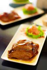 chinese sliced roasted duck menu