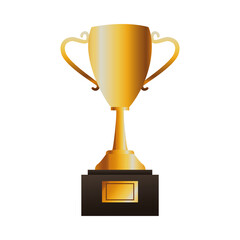 golden trophy cup award icon