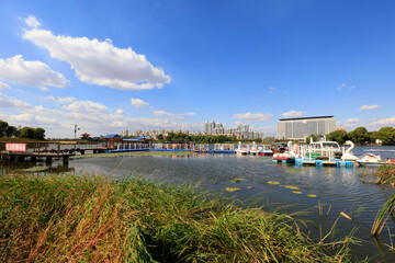 Waterfront Park Architectural Scenery, China