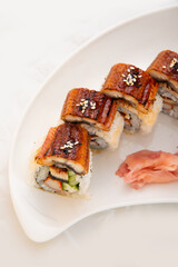 Grilled Unagi maki in Assorted of japanese  roll norimki
