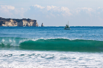 Japan Waves, the ocean in Japan is very beautiful, especially near Tokyo. There are many famous coastal areas. Chiba is the most popular for surfing you can learn to surf at these locations as well.