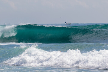 Japan Waves, the ocean in Japan is very beautiful, especially near Tokyo. There are many famous coastal areas. Chiba is the most popular for surfing you can learn to surf at these locations as well.