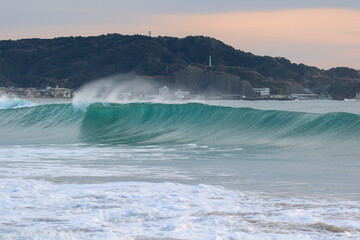 Japan Waves, the ocean in Japan is very beautiful, especially near Tokyo. There are many famous coastal areas. Chiba is the most popular for surfing you can learn to surf at these locations as well.