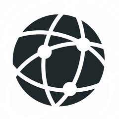 Global technology or social network Vector icon