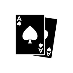 poker card icon vector design template