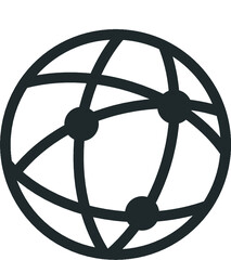 Global technology or social network Vector icon - 01