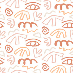 Modern Natural Abstractions seamless pattern